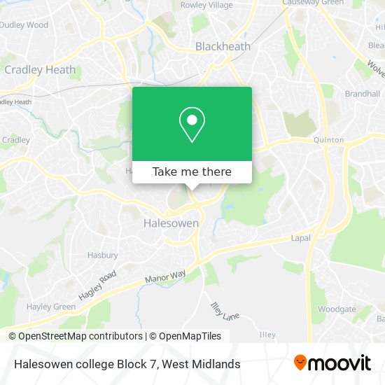 Halesowen college Block 7 map