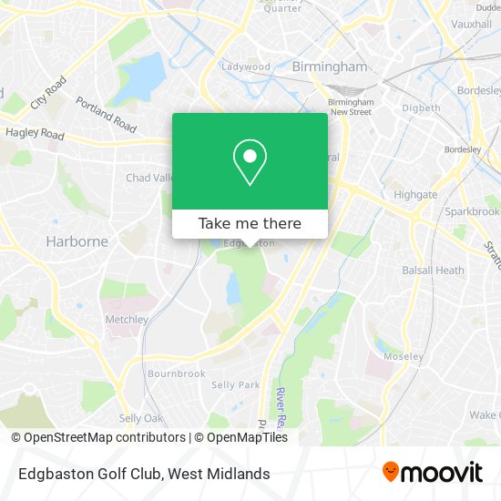 Edgbaston Golf Club map