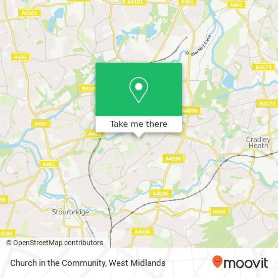 Church in the Community map