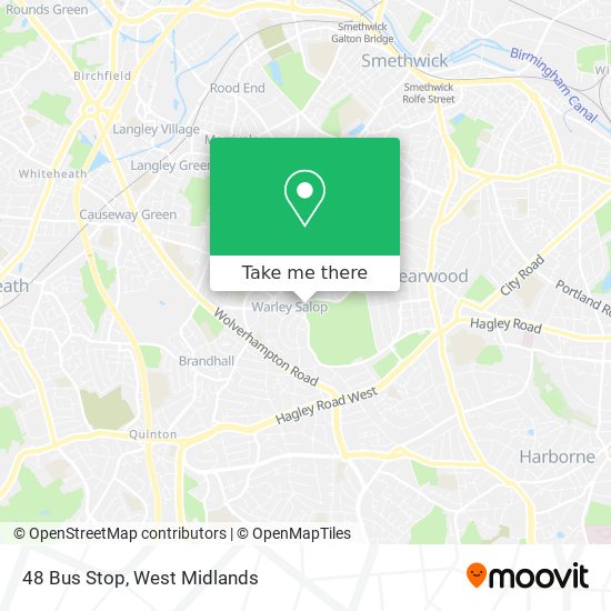 48 Bus Stop map