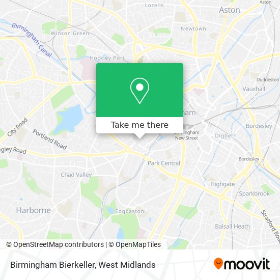 Birmingham Bierkeller map