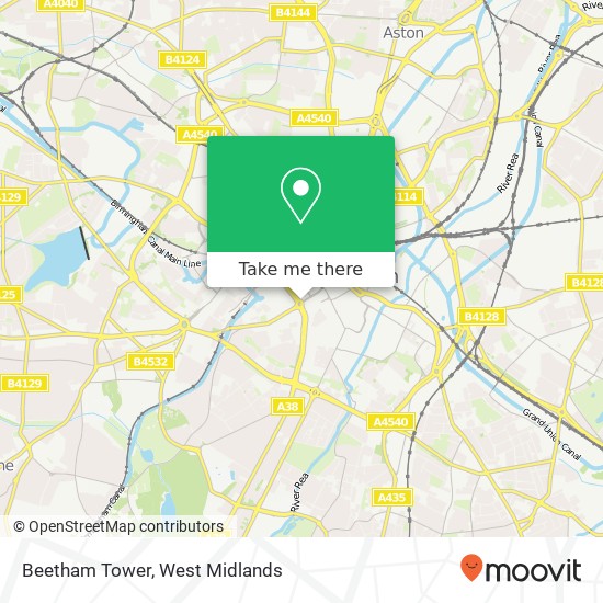 Beetham Tower map
