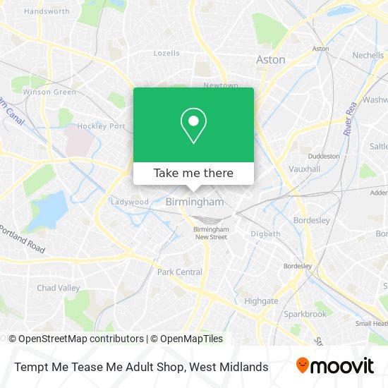 Tempt Me Tease Me Adult Shop map