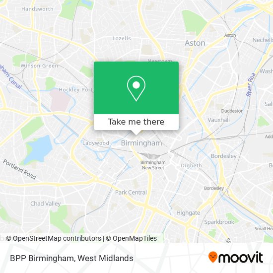 BPP Birmingham map