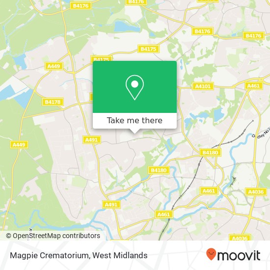 Magpie Crematorium map