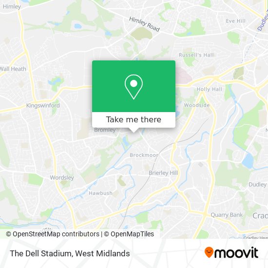 The Dell Stadium map