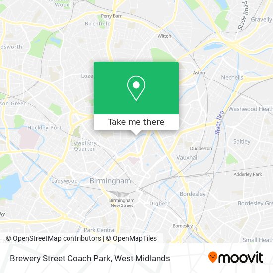 Brewery Street Coach Park map