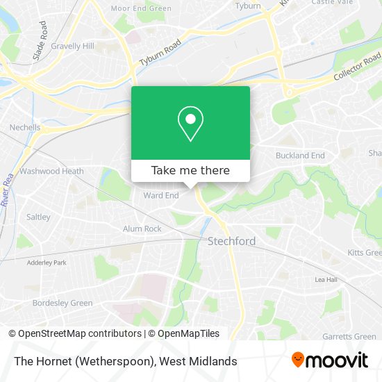 The Hornet (Wetherspoon) map