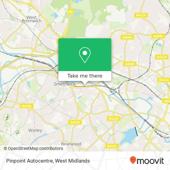 Pinpoint Autocentre map