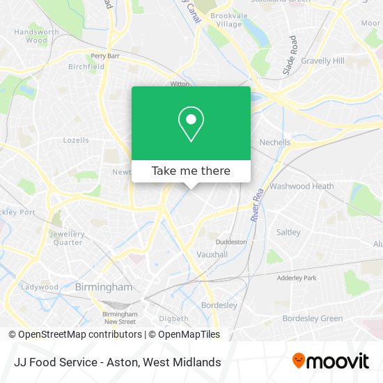 JJ Food Service - Aston map