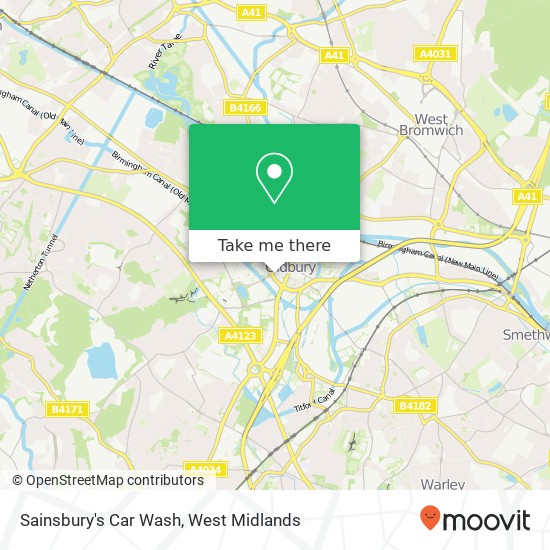 Sainsbury's Car Wash map