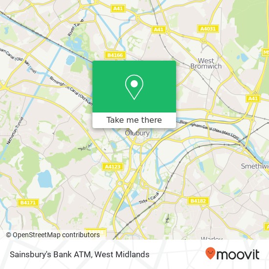 Sainsbury's Bank ATM map