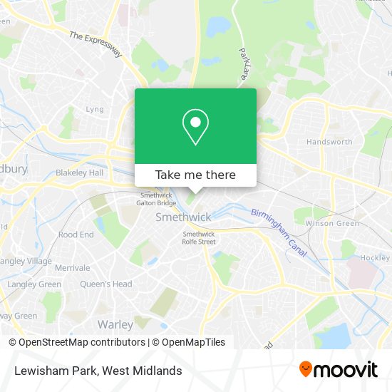 Lewisham Park map