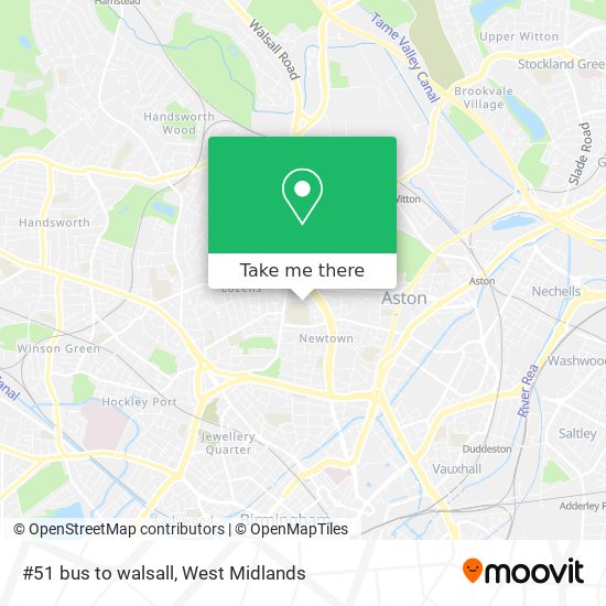 #51 bus to walsall map