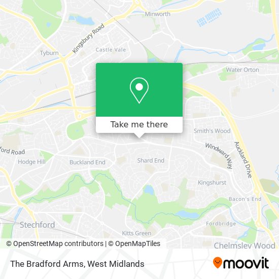 The Bradford Arms map