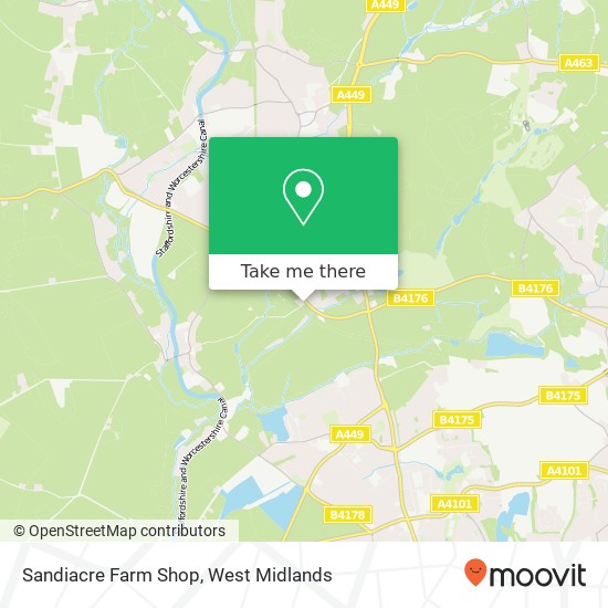 Sandiacre Farm Shop map