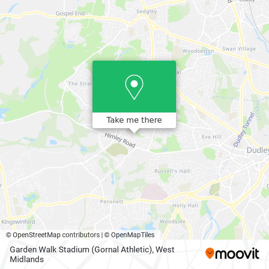 Garden Walk Stadium (Gornal Athletic) map