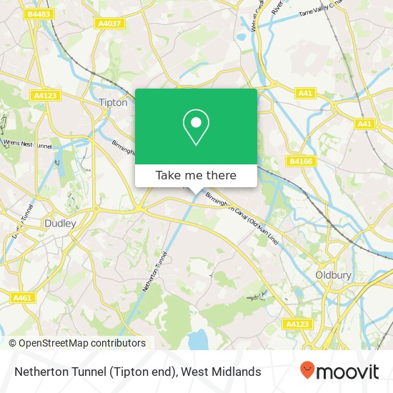 Netherton Tunnel (Tipton end) map
