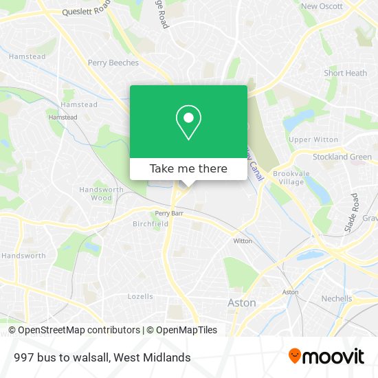 997 bus to walsall map