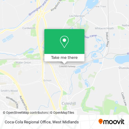 Coca-Cola Regional Office map