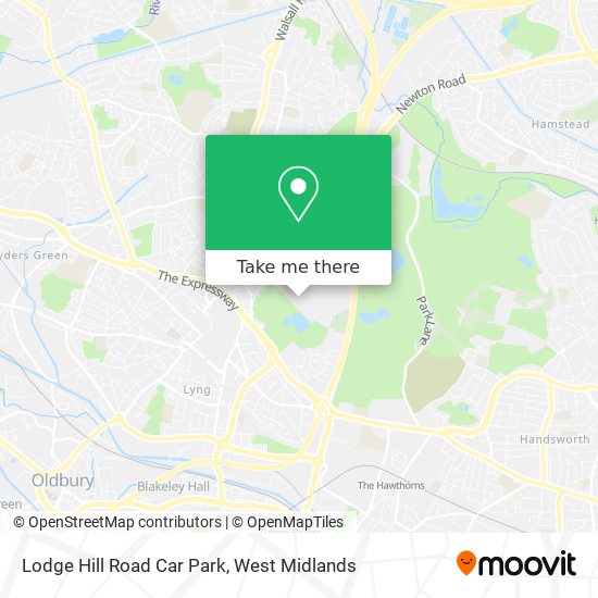 Lodge Hill Road Car Park map