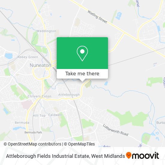 Attleborough Fields Industrial Estate map