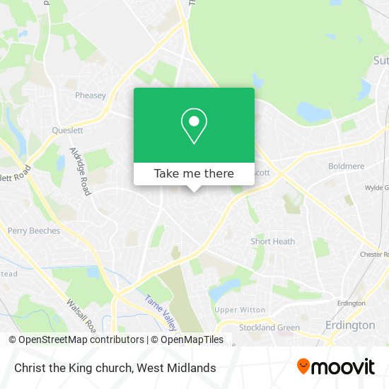 Christ the King church map