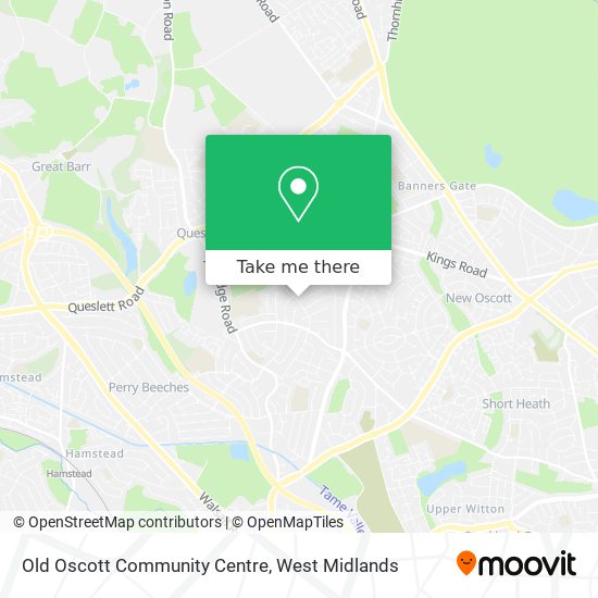 Old Oscott Community Centre map