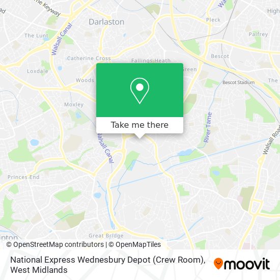 National Express Wednesbury Depot (Crew Room) map