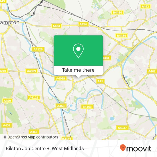 Bilston Job Centre + map