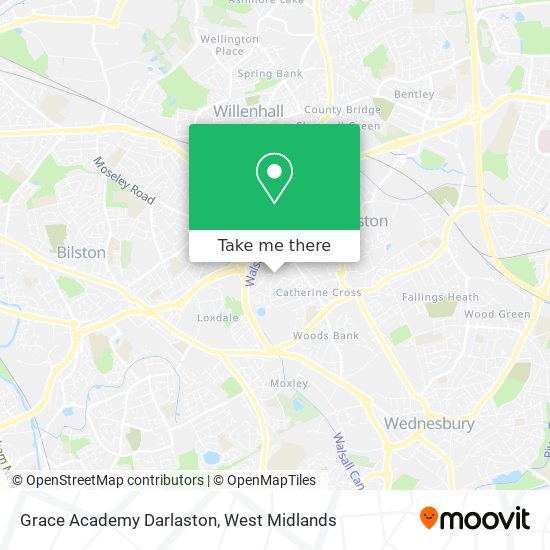 Grace Academy Darlaston map