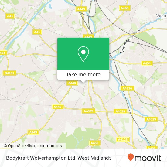 Bodykraft Wolverhampton Ltd map