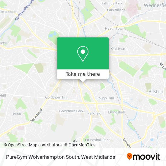 PureGym Wolverhampton South map