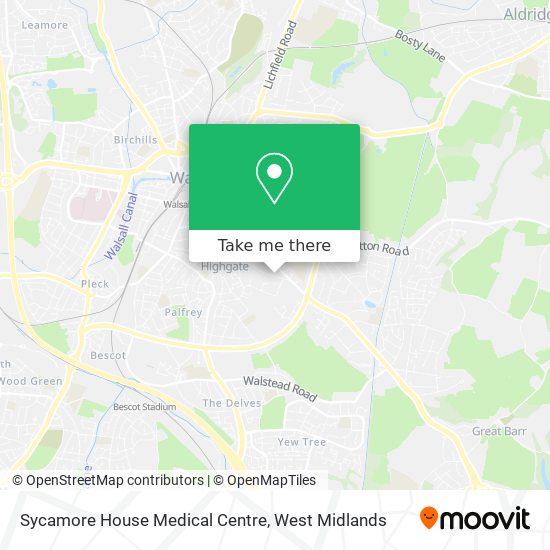 Sycamore House Medical Centre map