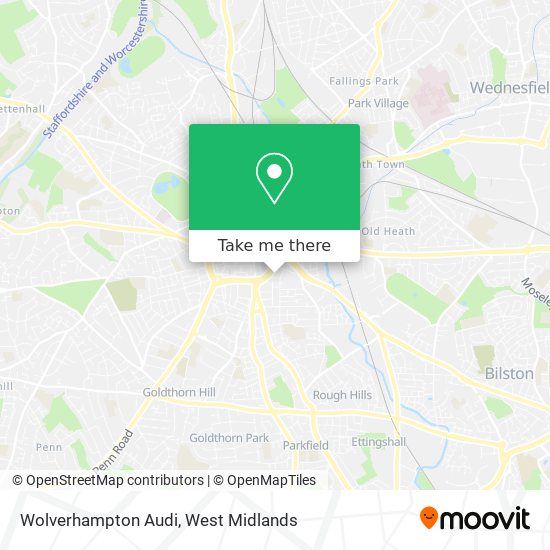 Wolverhampton Audi map