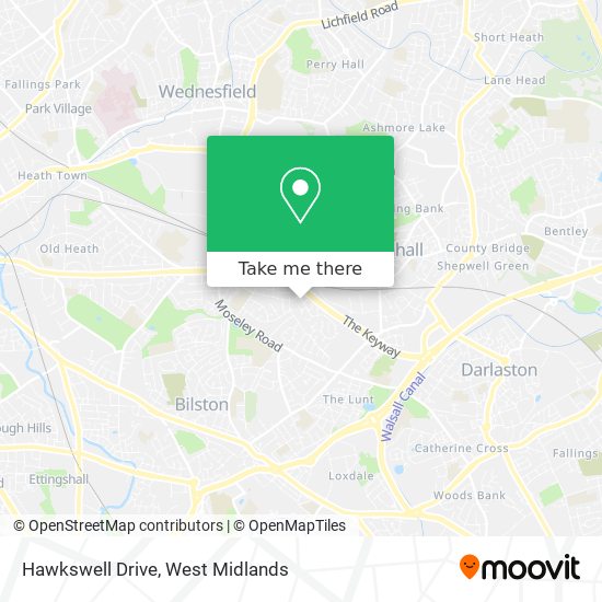 Hawkswell Drive map