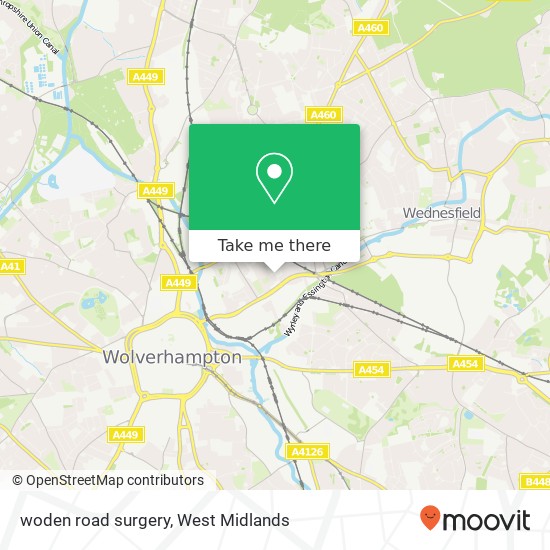 woden road surgery map