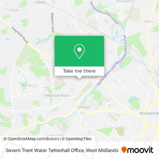 Severn Trent Water Tettenhall Office map