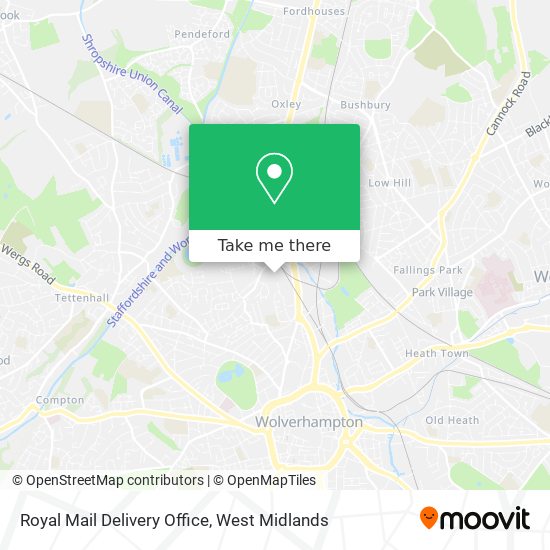 Royal Mail Delivery Office map