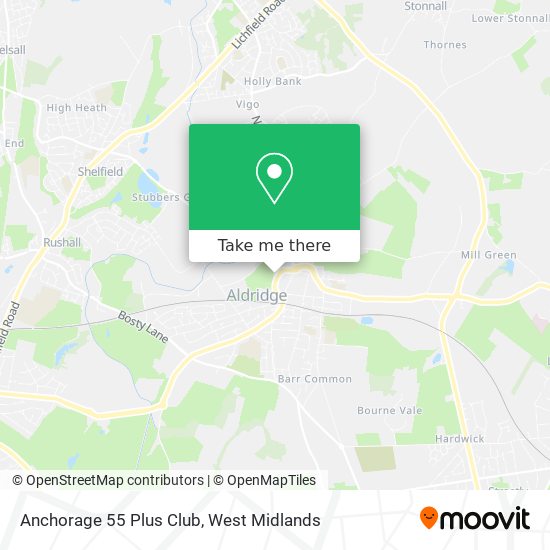 Anchorage 55 Plus Club map