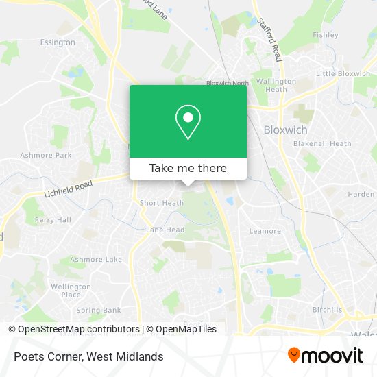 Poets Corner map
