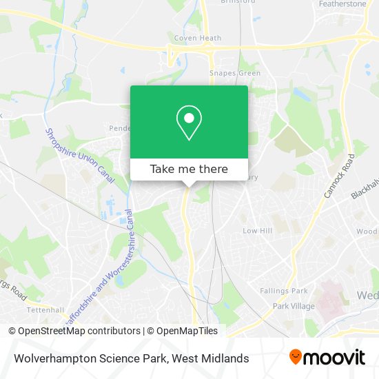Wolverhampton Science Park map