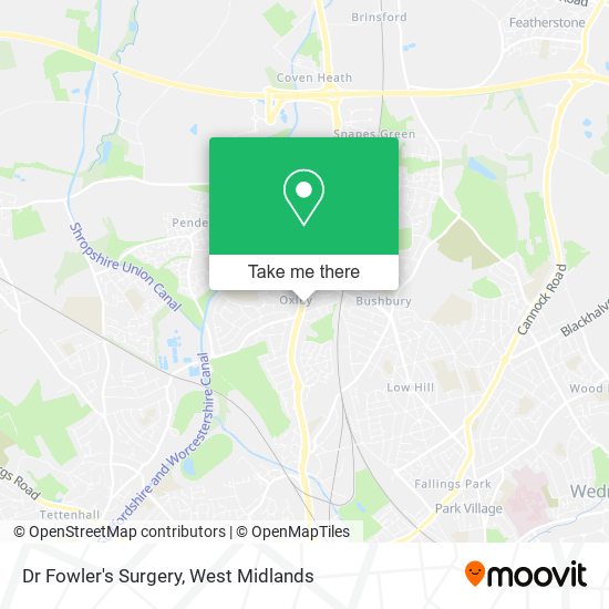 Dr Fowler's Surgery map