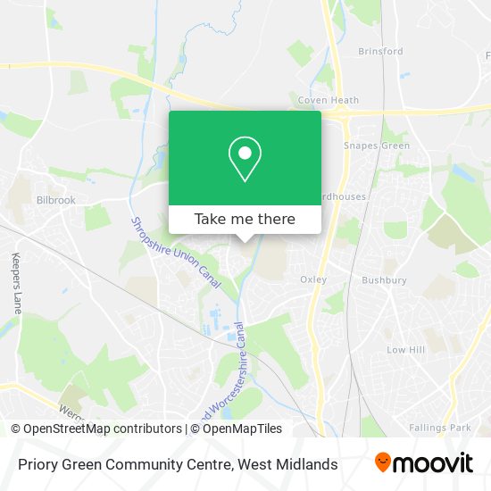 Priory Green Community Centre map