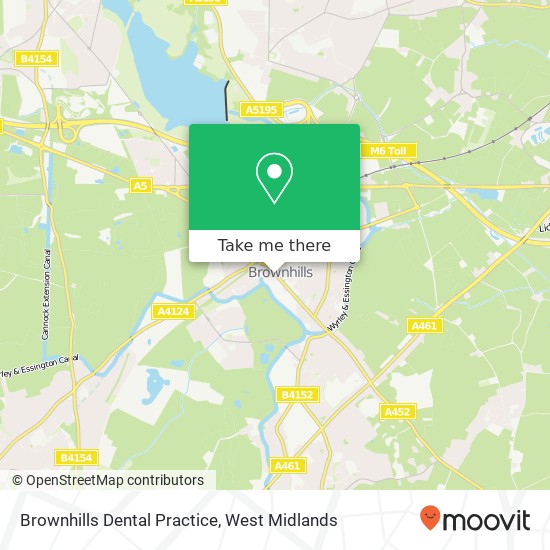 Brownhills Dental Practice map