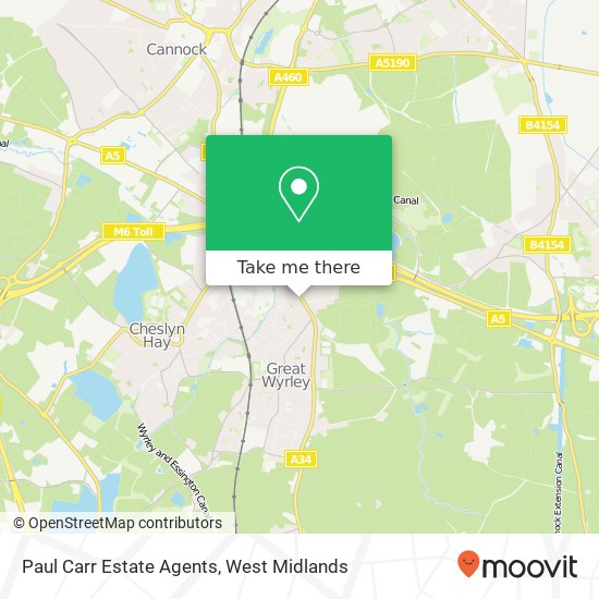 Paul Carr Estate Agents map