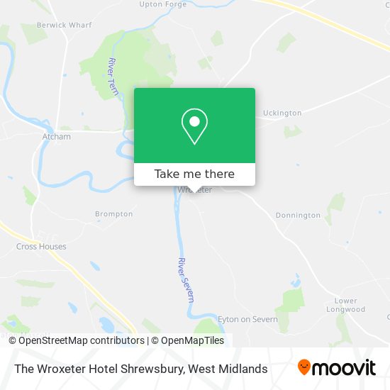 The Wroxeter Hotel Shrewsbury map