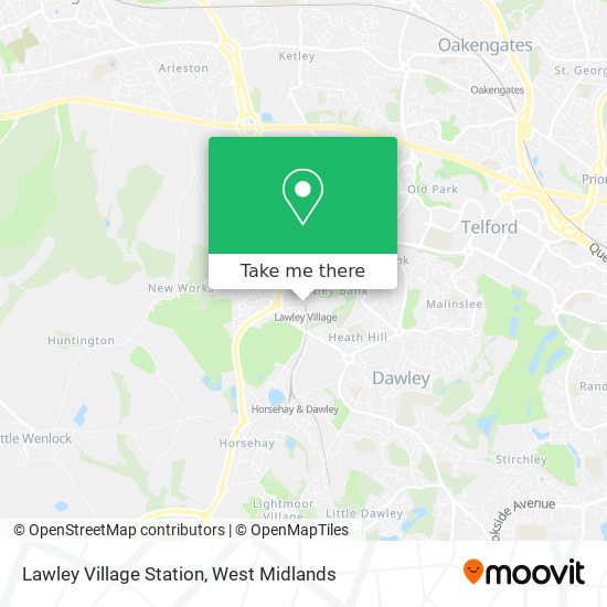 Lawley Village Station map