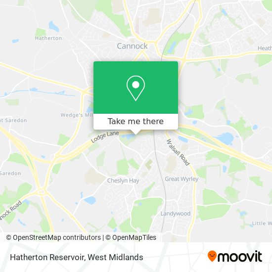Hatherton Reservoir map