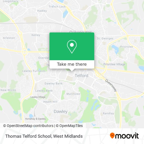 Thomas Telford School map